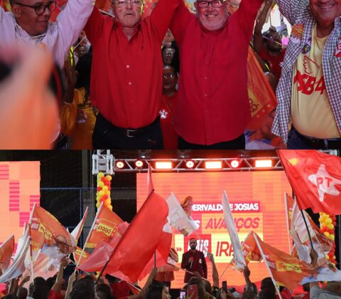 Imagem do post Convenção homologa candidatura de Derivaldo e Josias à reeleição em Irará