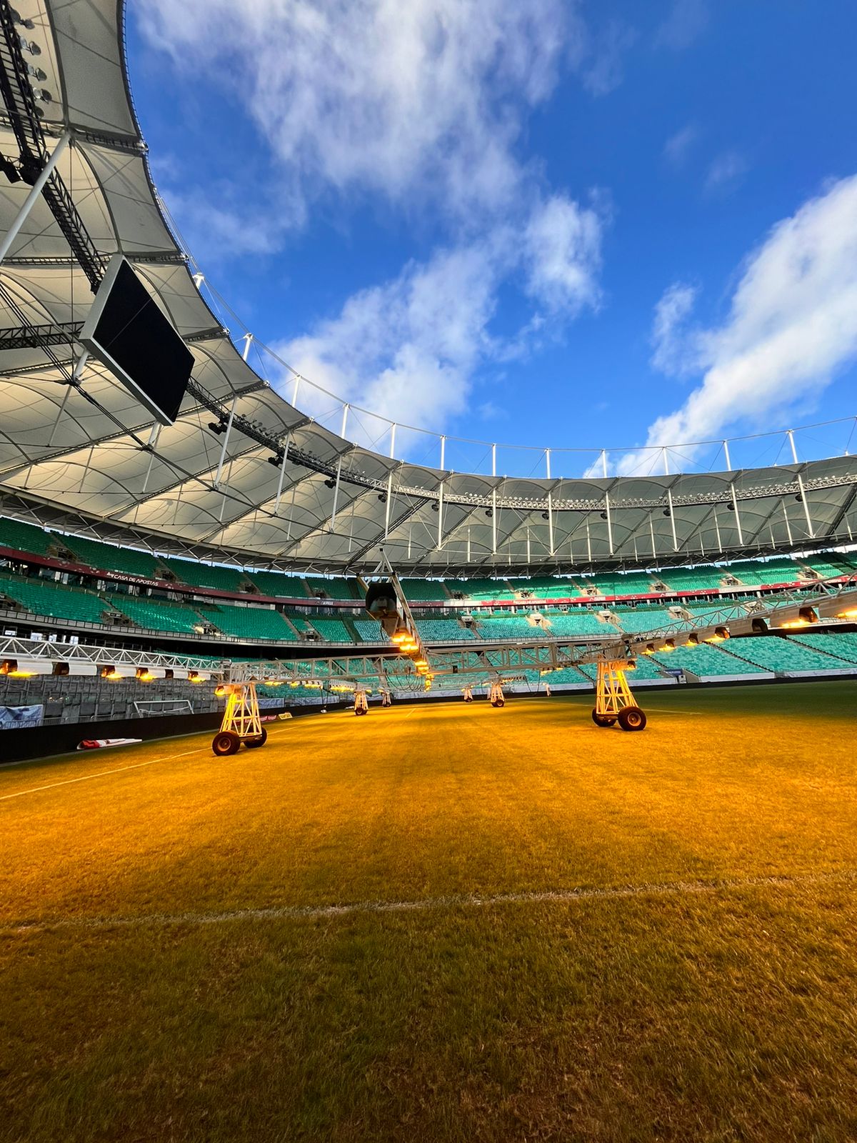 Arena Fonte Nova: Novo painel de led, reconhecimento facial e gramado híbrido