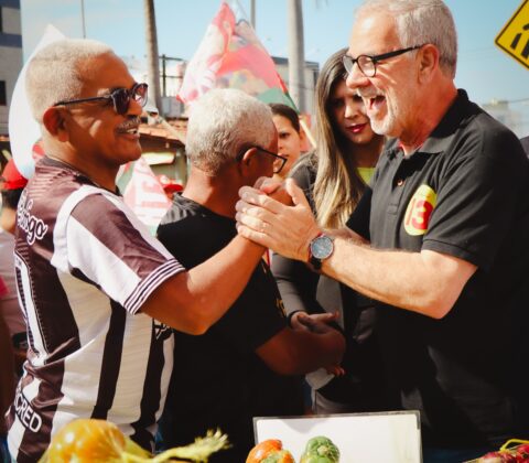 Imagem do post Waldenor e Luciana cheios de energia num sábado quente