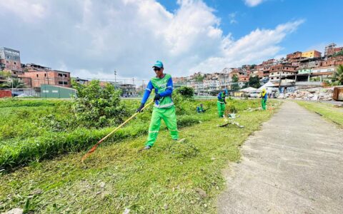 Imagem do post Limpurb realiza serviços de limpeza e roçagem no Dique do Cabrito