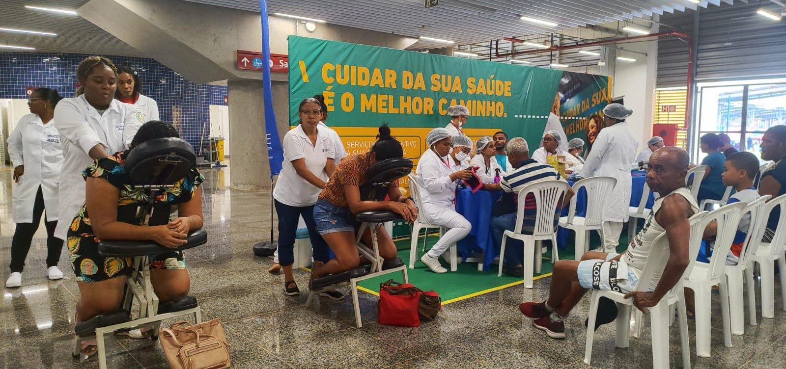 Serviços de saúde são oferecidos gratuitamente na Estação de Metrô Pernambués