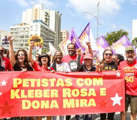 Imagem do post Petistas acompanham Kleber Rosa no “Grito dos Excluídos”