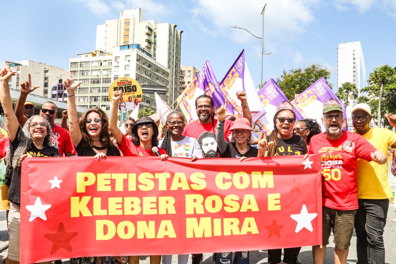 Petistas acompanham Kleber Rosa no “Grito dos Excluídos”