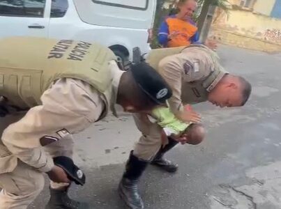 Imagem do post PM salva a vida de bebê engasgado em Salvador