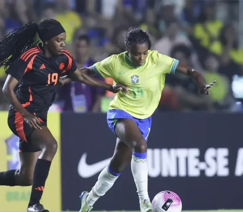 Imagem do post No primeiro jogo após prata olímpica, Brasil empata com a Colômbia