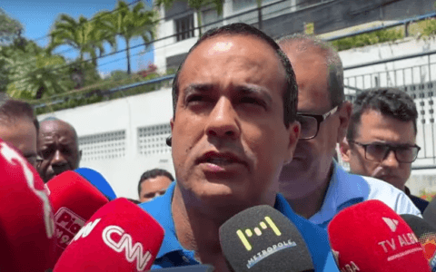 Imagem do post “Expectativa de uma linda vitória”, diz Bruno Reis ao chegar em local de votação