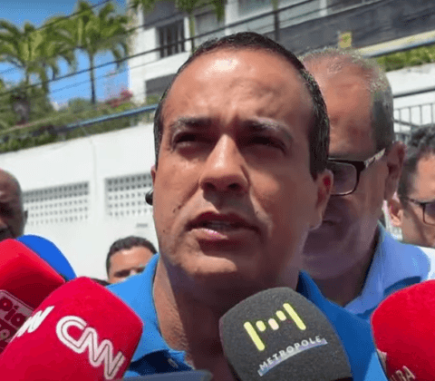 Imagem do post “Expectativa de uma linda vitória”, diz Bruno Reis ao chegar em local de votação