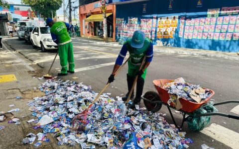Imagem do post Megaoperação da Limpurb já coletou 165 toneladas de material eleitoral em Salvador
