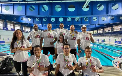 Imagem do post Equipe baiana de paranatação conquista 22 medalhas nas Paralimpíadas Universitárias com apoio da Sudesb
