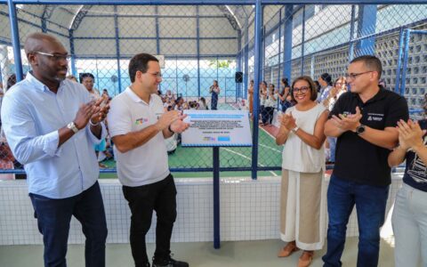 Imagem do post Escola no Acupe de Brotas ganha quadra esportiva revitalizada para atender a 520 estudantes