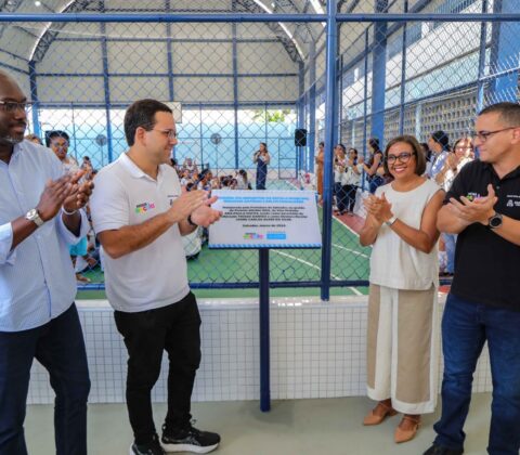 Imagem do post Escola no Acupe de Brotas ganha quadra esportiva revitalizada para atender a 520 estudantes