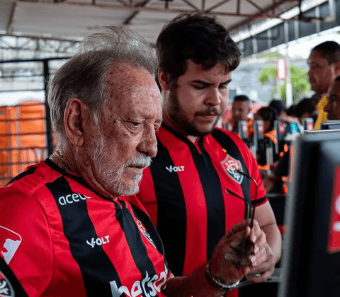 Imagem do post Torcida do Vitória aprova reconhecimento facial no Barradão, diz pesquisa