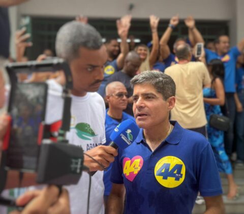 Imagem do post ‘Tenho certeza que ao fim do dia estaremos comemorando a vitória de Flávio Matos’, diz ACM Neto em Camaçari