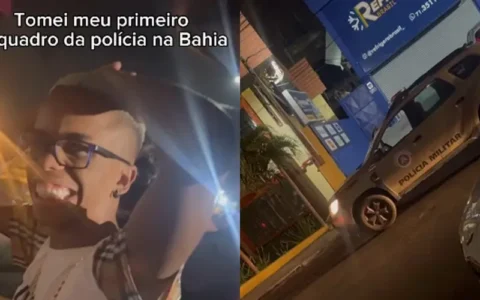 Imagem do post Vídeo de influenciador baiano recebendo enquadro viraliza na web; veja