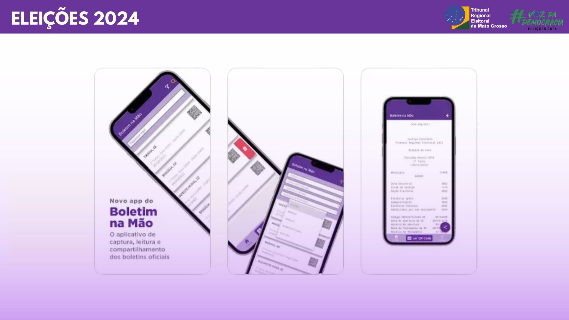 Aplicativo Boletim na Mão possibilita acompanhar o resultado das eleições