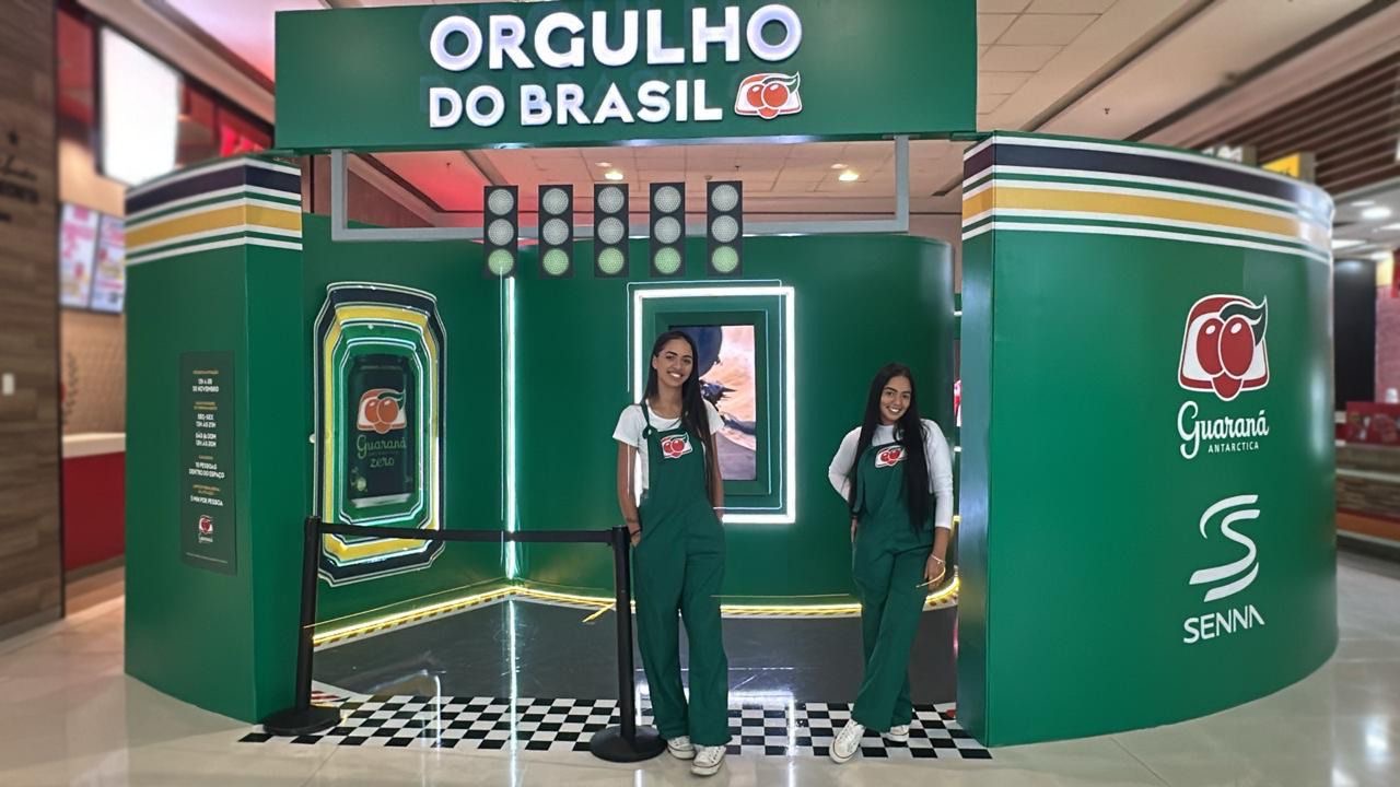 Guaraná Antarctica homenageia Ayrton Senna em experiência interativa no Shopping Bela Vista