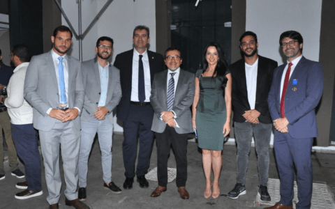 Imagem do post Diretoria da FBF prestigia homenagem a CEOs do Grupo City e do Bahia