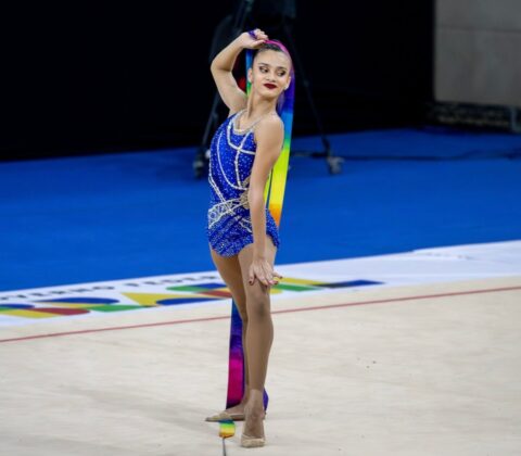 Imagem do post Destaque da ginástica rítmica baiana e brasileira, Keila Santos disputa torneio sul-americano no Chile com apoio da Sudesb