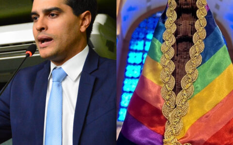 Imagem do post Vereador de Salvador repudia imagem de Nossa Senhora Aparecida com “manto LGBT”