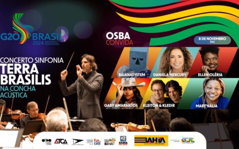 Imagem do post MinC e Governo da Bahia apresentam “Sinfonia Terra Brasilis”, concerto da OSBA com convidados no encerramento do G20 da Cultura