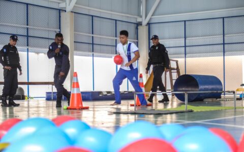 Imagem do post Pista de Obstáculos da Guarda Municipal realiza ação inclusiva em escola municipal