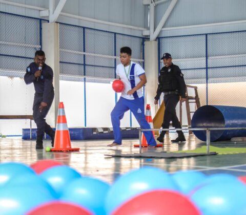Imagem do post Pista de Obstáculos da Guarda Municipal realiza ação inclusiva em escola municipal