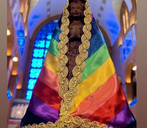 Imagem do post Imagem de Nossa Senhora Aparecida com “manto LGBT” é divulgada e choca conservadores