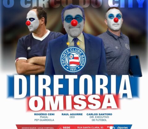 Imagem do post Bamor protesta contra gestão e comissão técnica do Bahia após crise no Campeonato