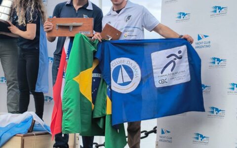 Imagem do post Velejadores do Yacht Clube da Bahia são bronze no Mundial de Snipe, na Argentina