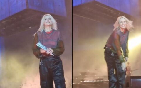 Imagem do post Veja a reação da nova vocalista do Linkin Park ao receber calcinha de fã