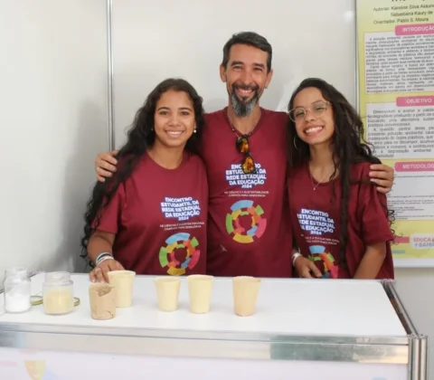 Imagem do post Jovens cientistas criam copo biodegradável a partir do amido de mandioca e bagaço de cana