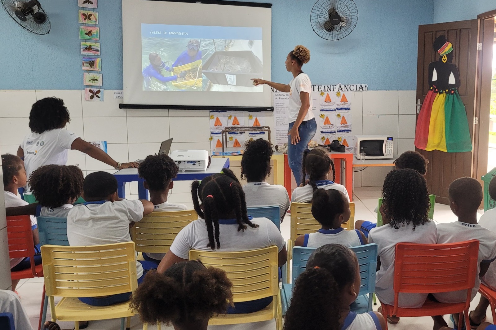 Projeto Corais de Maré promove educação ambiental em escolas municipais de Ilha de Maré