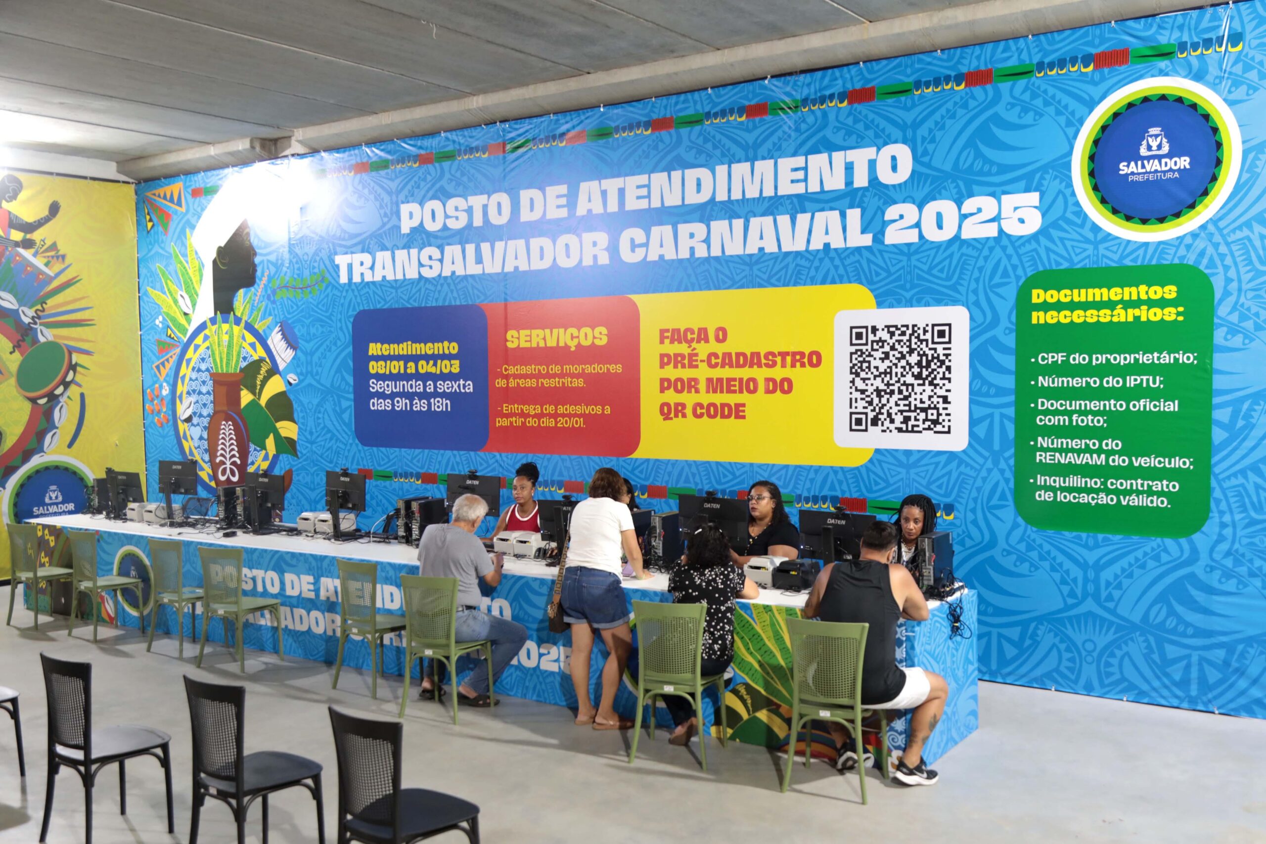 Carnaval 2025: posto da Transalvador inicia atendimento no Shopping Barra hoje