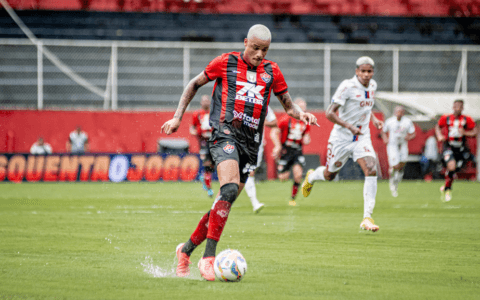 Imagem do post Vitória e Barcelona de Ilhéus empatam em 0 a 0 em jogo marcado por chuva forte no Barradão