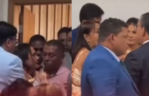 Imagem do post Posse do prefeito de Candeias é marcada por bate-boca entre ex-primeiras-damas