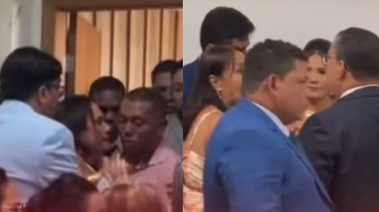 Posse do prefeito de Candeias é marcada por bate-boca entre ex-primeiras-damas