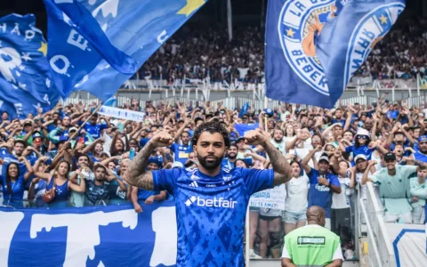 Imagem do post Gabigol é apresentado pelo Cruzeiro em um Mineirão lotado