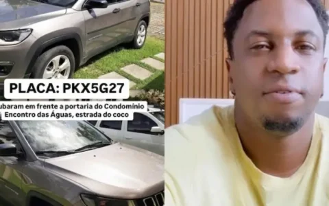 Imagem do post Influenciador baiano tem carro roubado na Estrada do Coco