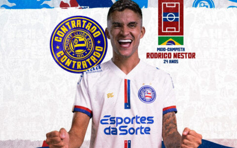 Imagem do post Mais um! Bahia anuncia contratação de Rodrigo Nestor, campeão da Copa do Brasil