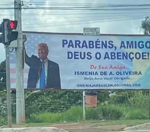 Imagem do post Trump tem uma amiga no Brasil? Outdoor em Goiânia homenageia presidente eleito dos EUA