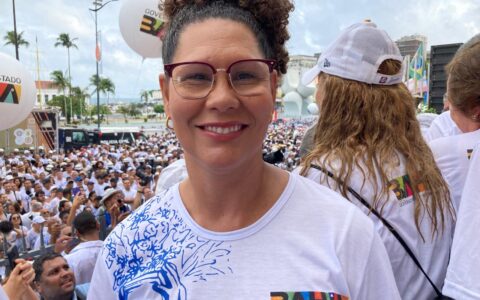 Imagem do post Fabya Reis destaca ações sociais e esperança do povo baiano durante a Lavagem do Bonfim