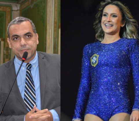 Imagem do post Vereador defende Claudia Leitte e acusa o MP-BA de censura