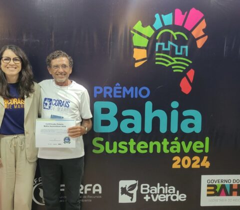 Imagem do post Projeto que utiliza o plástico para recuperar corais na Baía de Todos-os-Santos vence premiação