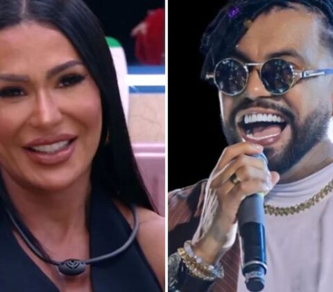 Imagem do post VÍDEO: Baianos do BBB 25 ensinam Gracyanne Barbosa a dançar arrocha ao som de Silvanno Salles