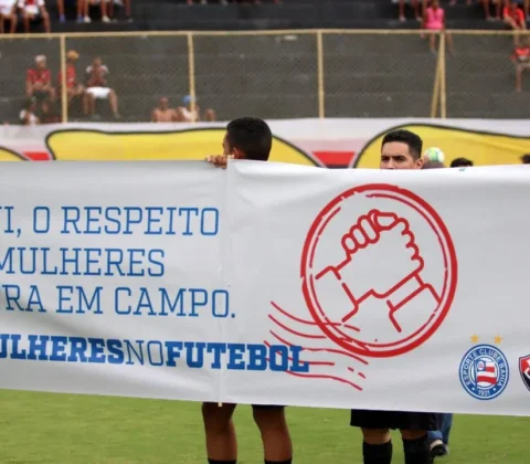 Imagem do post MPBA leva campanha contra violência à Arena Fonte Nova no clássico BA x VI