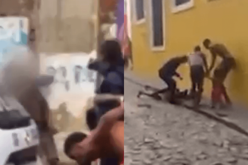 VÍDEO: Durante abordagem, agente da Guarda Municipal atira em homem no Pelourinho