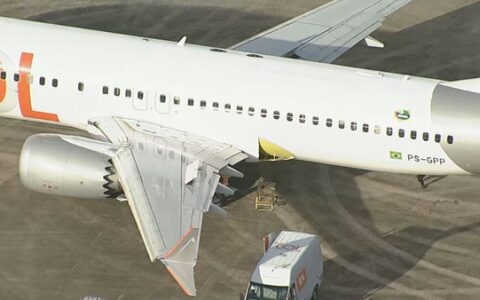 Imagem do post Veja como ficou avião que bateu em carro no Galeão