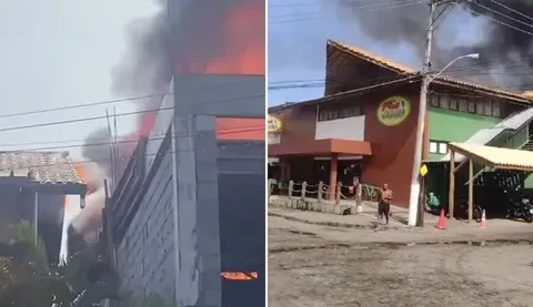 Imagem do post Incêndio destrói supermercado em Praia do Forte