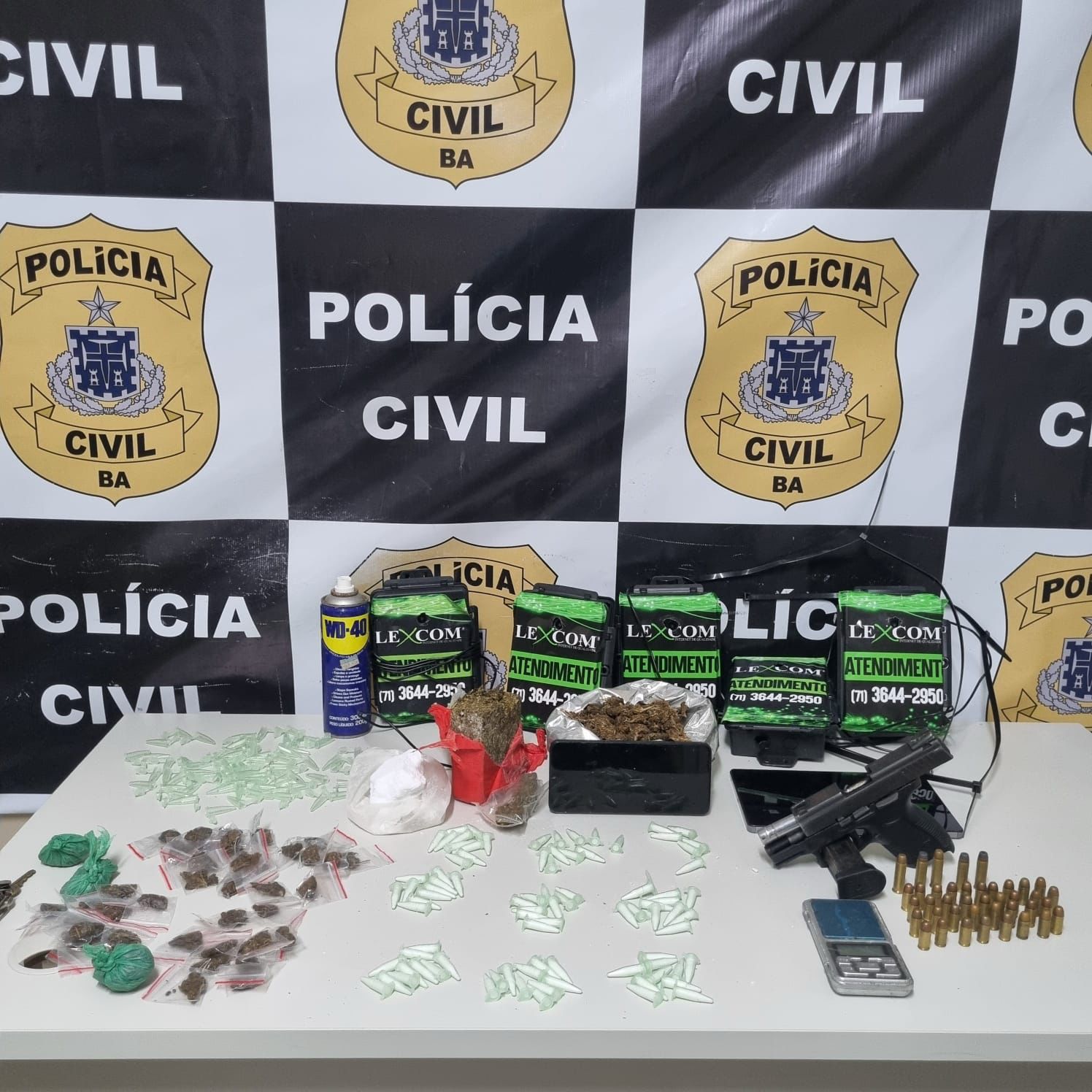 Operação em Mata de São João apreende drogas e localiza integrante de grupo criminoso