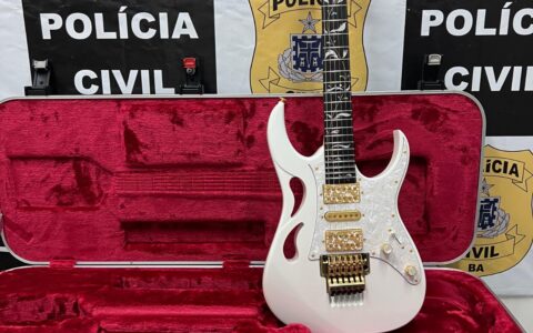 Imagem do post Polícia Civil recupera guitarra rara furtada há seis meses em Salvador